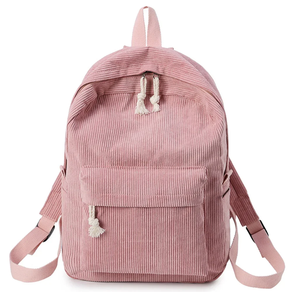 Personalized Corduroy Schoolbag Backpack Training Anti-theft Shoulder Bag For Teenager Knapsack Unisex Classic Campus Port - Image 5
